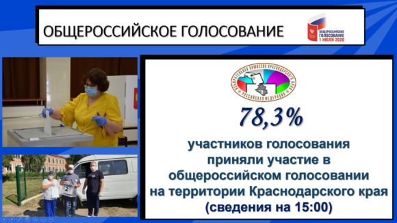 На Кубани явка на голосовании по поправкам превысила 78%