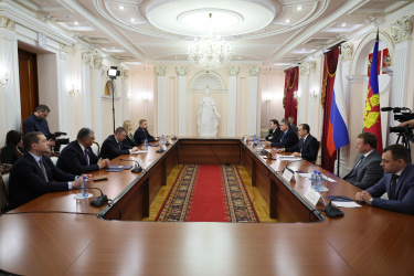 Вениамин Кондратьев встретился с председателем либерально-демократической партии России Леонидом Слуцким