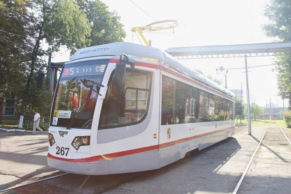 Новый трамвай вышел на маршрут №5 в краевой столице