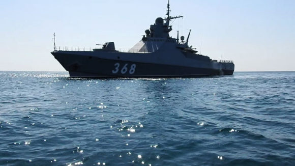 Корабль ЧФ «Василий Быков» направляется в Севастополь из Греции