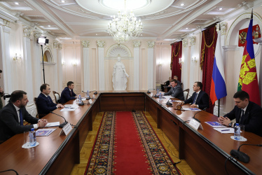 Вениамин Кондратьев встретился с новым главой «Росводоканала»