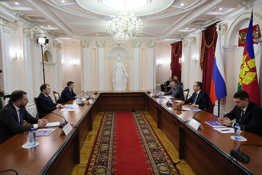 Вениамин Кондратьев встретился с новым главой «Росводоканала»