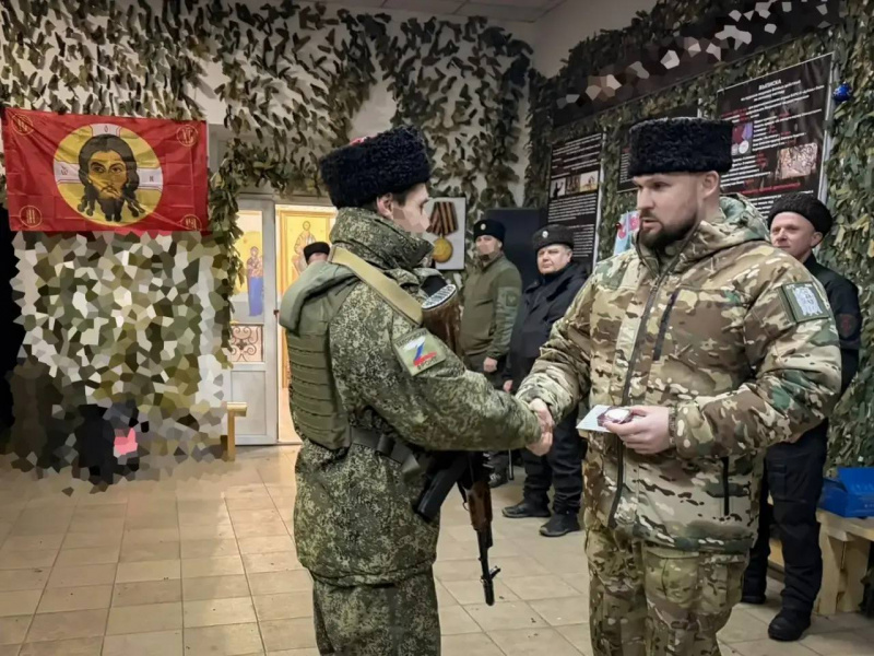 Вице-губернатор Александр Агибалов в зоне СВО посетил расположение добровольческих отрядов БАРС Кубанского казачьего войска