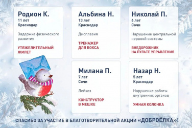 Губернатор Кубани Вениамин Кондратьев принял участие в благотворительной акции «Доброелка»