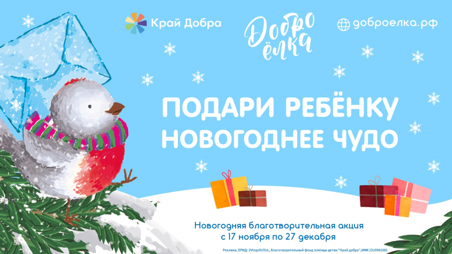 В Краснодарском крае стартует  благотворительная акция «Доброелка»