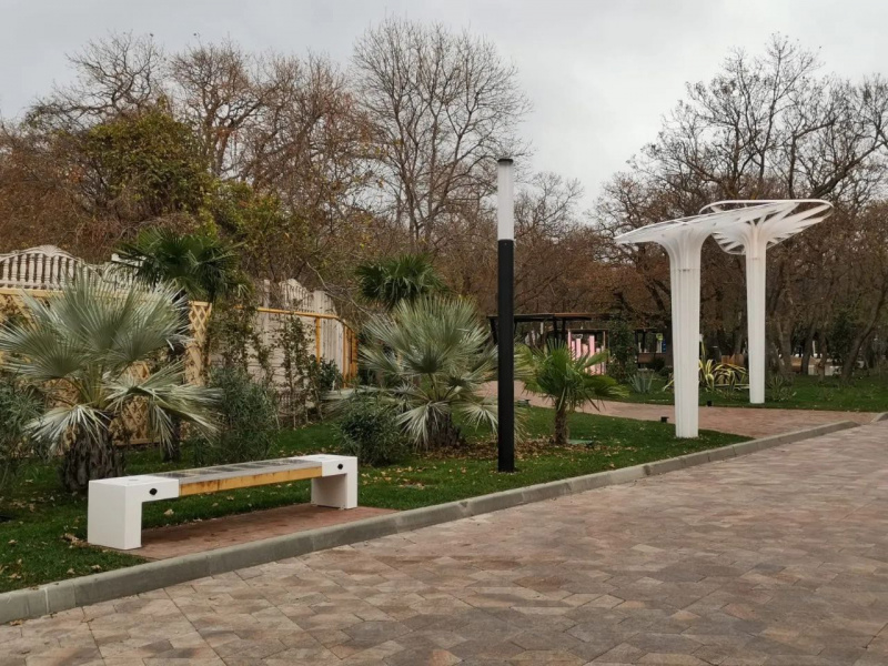 В геленджикском селе Кабардинка благоустроили сквер