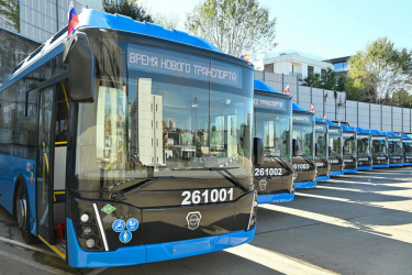 Автопарк Сочи пополнили 37 новых автобусов на газомоторном топливе