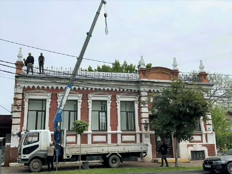 В Краснодаре реставрируют исторический дом — в нём находится спортшкола № 7