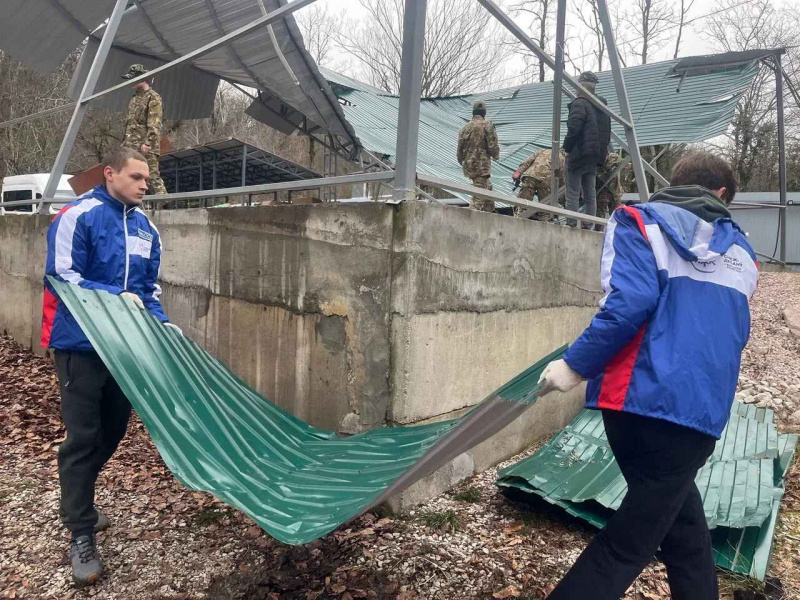 В Краснодарском крае проходит акция «Снежный десант»